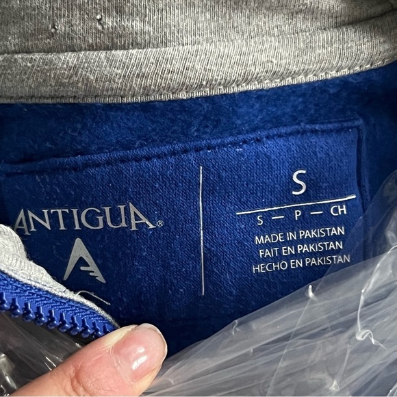 Chicago Cubs Mens Size Small Hoodie Full Zip Blue Logo Patch Pockets Baseball - Picture 3 of 6